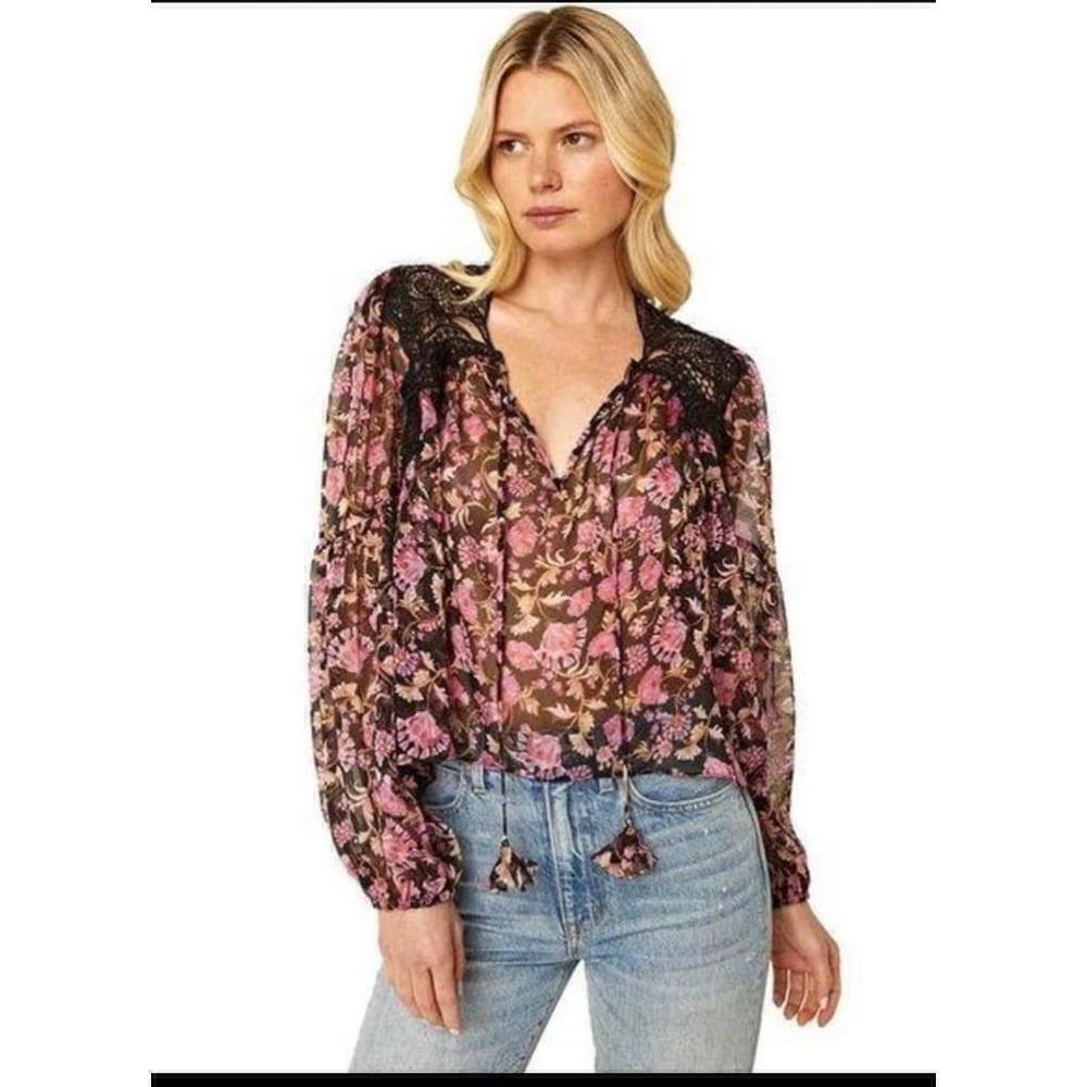 MISA Los Angeles Rosetta Fleur Rosie top size small